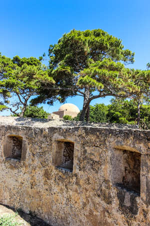 Walls of the medieval fortress: a view for the mosqueの写真素材