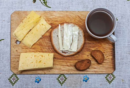 Still life on a cutting board. ???? ? ??????, ????? ? ????. ??? ??????.の写真素材