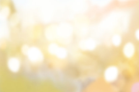yellow bokeh background - abstract textureの写真素材