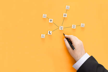 Conceptual image - communications in the teamの写真素材