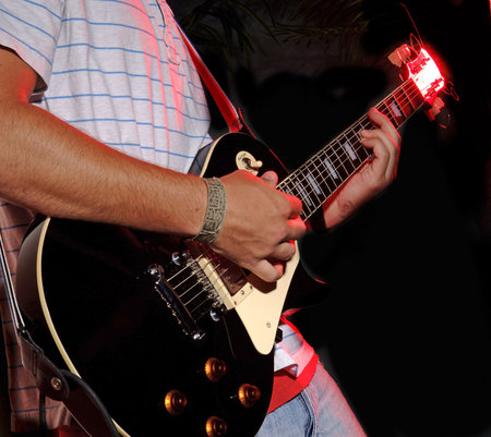 Electic Guitar playingの写真素材