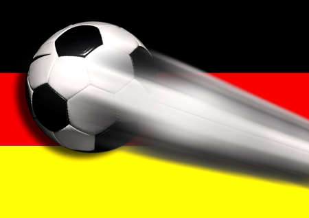 Soccer - football on blackの写真素材