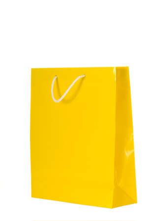 Bright colored shopping bags on white backgroundの写真素材