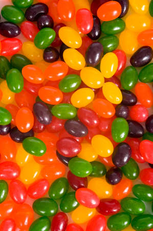 A background of multicolor jelly beans or candyの写真素材