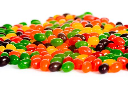 A background of multicolor jelly beans or candy