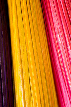 A background of colorful umbrellas with copy spaceの写真素材