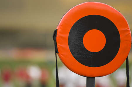 A American football line marker with copy spaceの写真素材