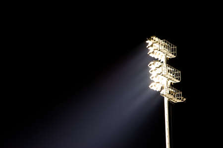 A stadium light stand with copy spaceの写真素材
