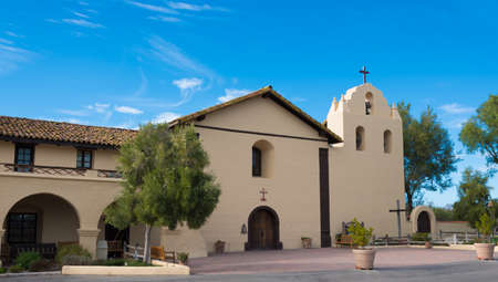 Santa Ynez mission in Solvang Californiaの写真素材