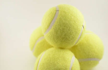 Stacked Tennis Ballsの写真素材