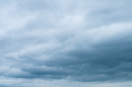 Dark rainy clouds. Dramatic sky backgroundの写真素材