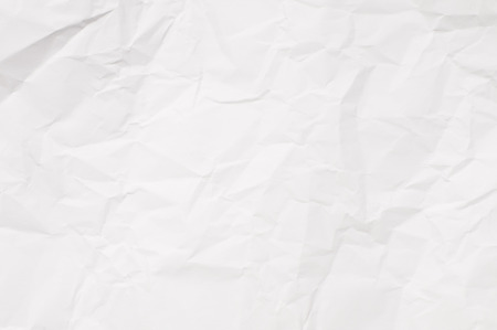 Crumpled white paper texture, paper background for design with copy space for text or image.の写真素材