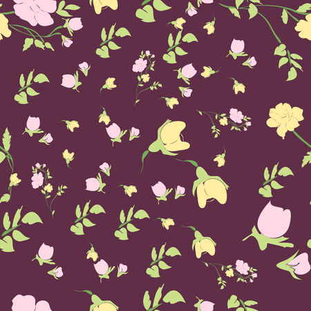 Seamless nature pattern summer Foliage Pattern Illustration の写真素材