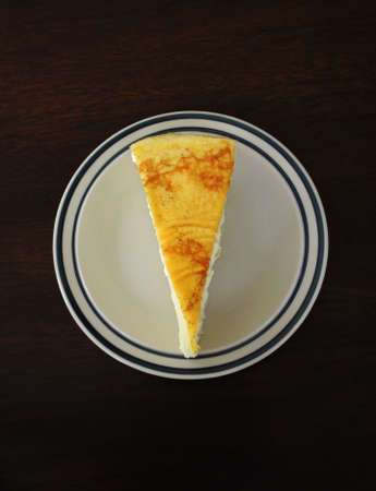 Slice of Mille-Crepes Cakeの写真素材