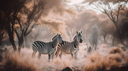 Zebras are a beloved and iconic animal, and they are an important part of many African cultures.の素材