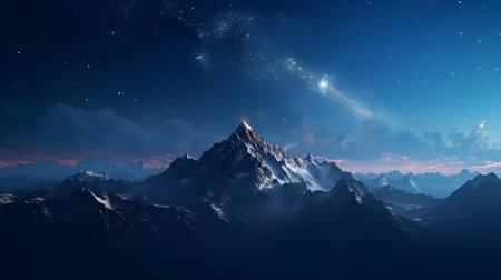 Starry Night over the Mountainsの素材