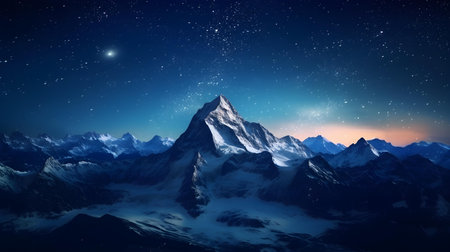 Starry Night over the Mountainsの素材