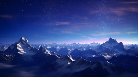 Starry Night over the Mountainsの素材