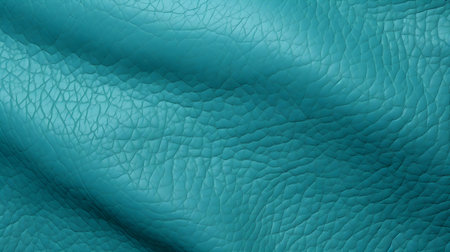 Cyan Leather Texture Backgroundの素材