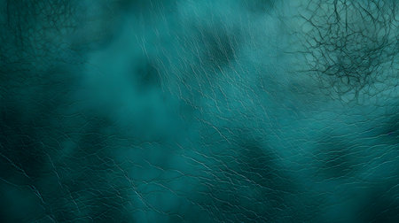 Teal Leather Texture Backgroundの素材