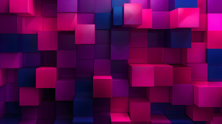 Abstract and Geometrical Texture in Fuchsia Colors. Futuristic backgroundの素材