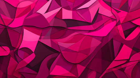 Abstract and Geometrical Texture in Hot Pink Colors. Futuristic backgroundの素材