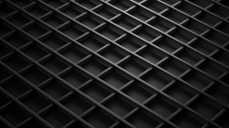 Grid texture in anthracite colors. Futuristic backgroundの素材