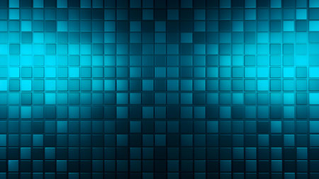 Grid texture in cyan colors. Futuristic backgroundの素材
