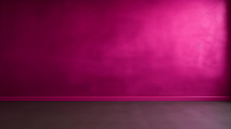 Gray wall with beautiful lighting. Elegant minimal background for product presentation.の素材