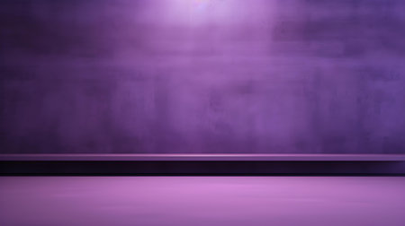 Red wall with beautiful lighting. Elegant minimal background for product presentation.の素材