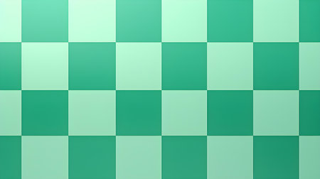 Checkerboard Pattern in Green Colors. Simple and clean backgroundの素材