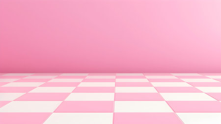 Checkerboard Pattern in Hot Pink Colors. Simple and clean backgroundの素材