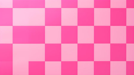 Checkerboard Pattern in Hot Pink Colors. Simple and clean backgroundの素材