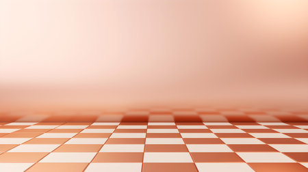 Checkerboard Pattern in Rose Gold Colors. Simple and clean backgroundの素材