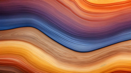 Repeating Wood Grain Pattern in Multicolor Colors. Modern and minimal backgroundの素材