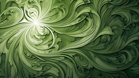 Abstract background of intricate patterns in light green colors. Antique wallpapersの素材