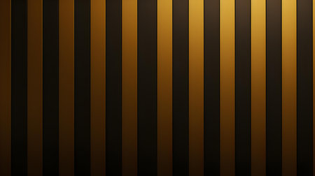 Minimalistic Wallpaper of dark gold Stripes. Bright Background with Copy Spaceの素材