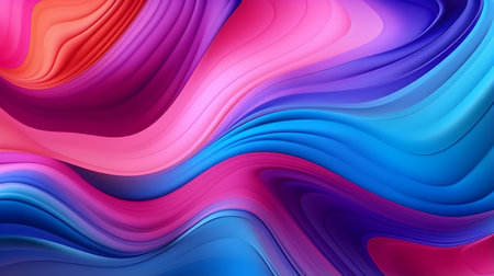 Abstract Multicolor Fluid Wave Background for Modern Presentationsの素材