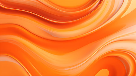 Abstract Orange Fluid Wave Background for Modern Presentationsの素材