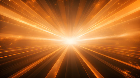 3D Render of Light Orange Light Rays. Abstract backgroundの素材