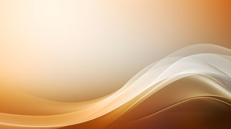 Gradient background fading from dark gold to white. Professional presentation templateの素材
