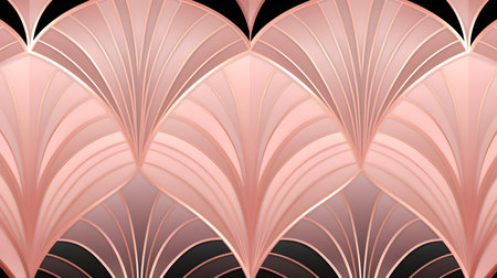 Glamorous Blush Art Deco Pattern Backgroundの素材