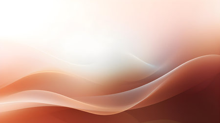 Gradient background fading from dark brown to white. Professional presentation templateの素材