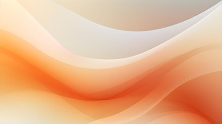 Gradient background fading from orange to white. Professional presentation templateの素材