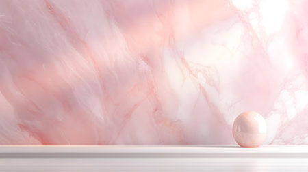 Light Pink Marble Background for Product Presentationの素材