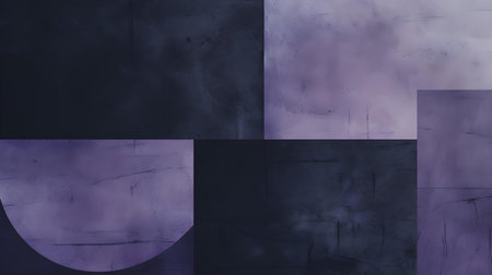 Minimalist dark purple background with calming shapes and textures. Abstract backgroundの素材