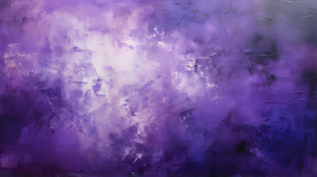 Dark Purple Splattered Paint on Canvas. Creative Presentation Backgroundの素材