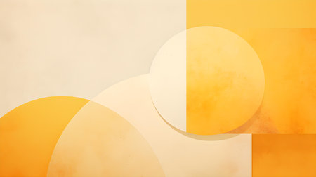 Minimalist light yellow background with calming shapes and textures. Abstract backdropの素材