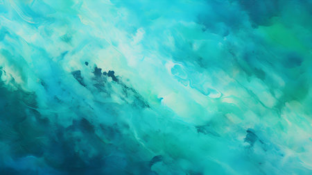 Turquoise Splattered Paint on Canvas. Creative Presentation Backgroundの素材