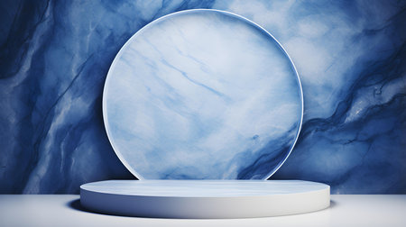 Blue Marble Background for Product Presentationの素材